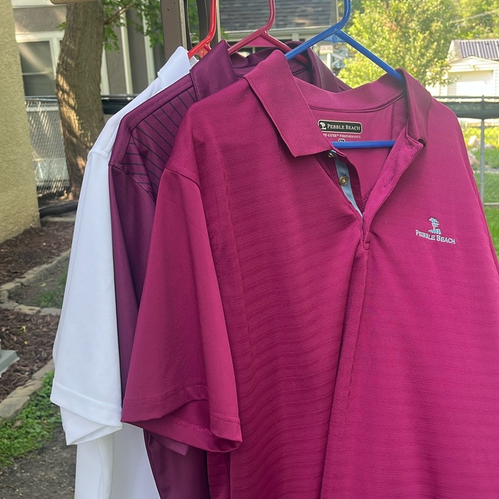 Three Pebble Beach Golf Polos